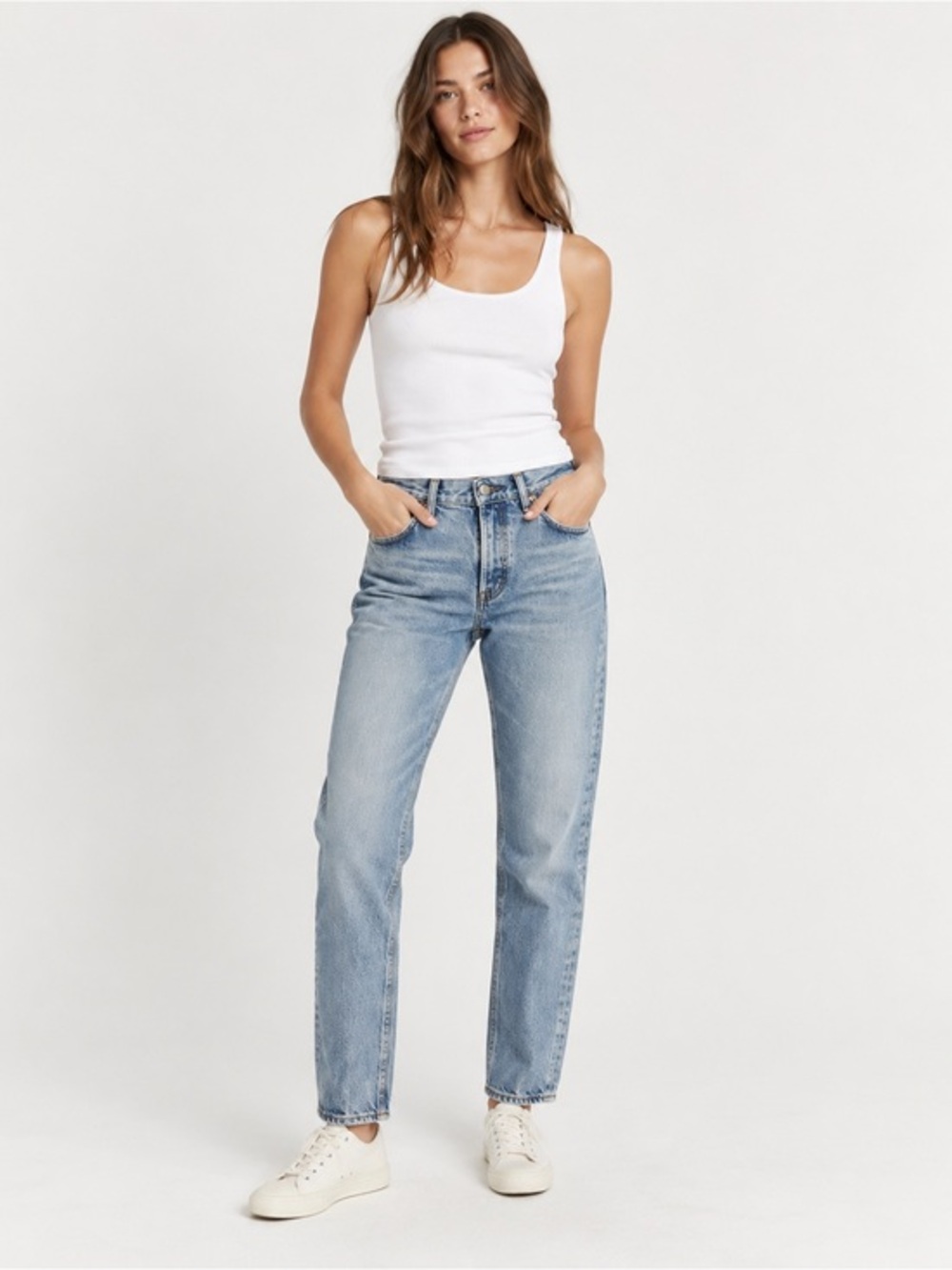 MOUSSY Vintage Light Wash Straight Leg Jeans Size 29 Japanese Denim Designer